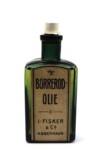 J. FISKER & Co. - FLASKE ANVENDT TIL FORSKELLIGE TOILETARTIKLER, HER ANVENDT TIL BURRERODOLIE